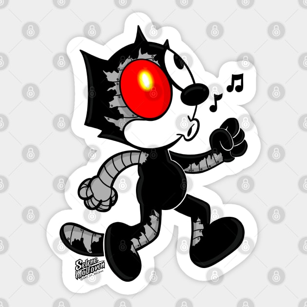 Felix the cat Robot😼🤖 Sticker by Art_of_Selene